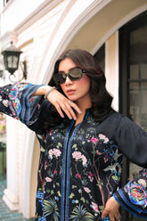 Reema Ahsan - Miya - PK Raw Silk - Black - 2 Piece